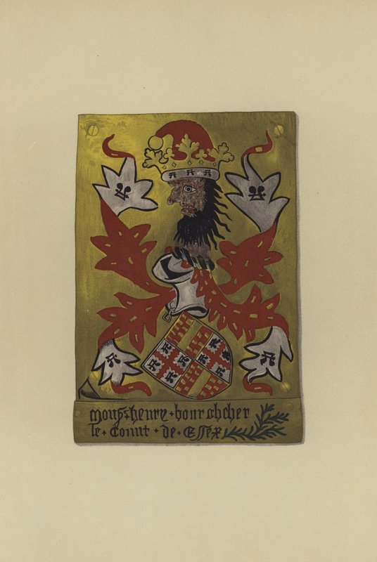 Sir Henry Bourchier, lord Bourchier, hrabia Eu i hrabia Essex, 1452-1483 (chromolitho) autorstwa William St John Hope