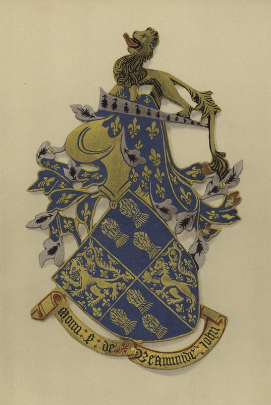 Sir John Beaumont, lord Beaumont, 1393-1396 (chromolitho) autorstwa William St John Hope