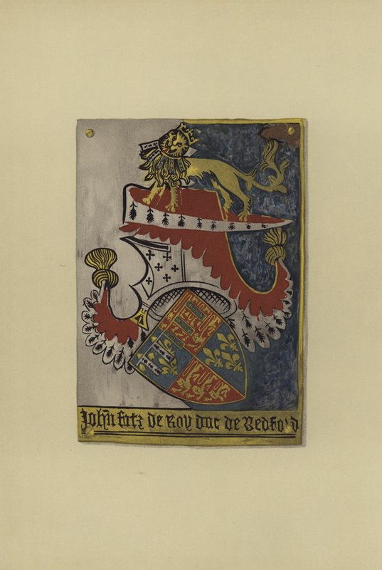 Sir John Plantagenet z Lancaster, hrabia Kendal i książę Bedford, ok. 1402-1435 (chromolitho) autorstwa William St John Hope
