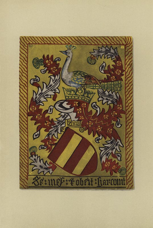 Sir Robert Harcourt, 1461-1470 (chromolitho) autorstwa William St John Hope