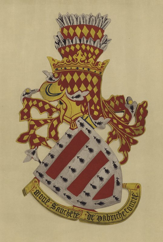 Sir Sanchet Dabrichecourt, 1348-c 1360 (chromolitho) autorstwa William St John Hope