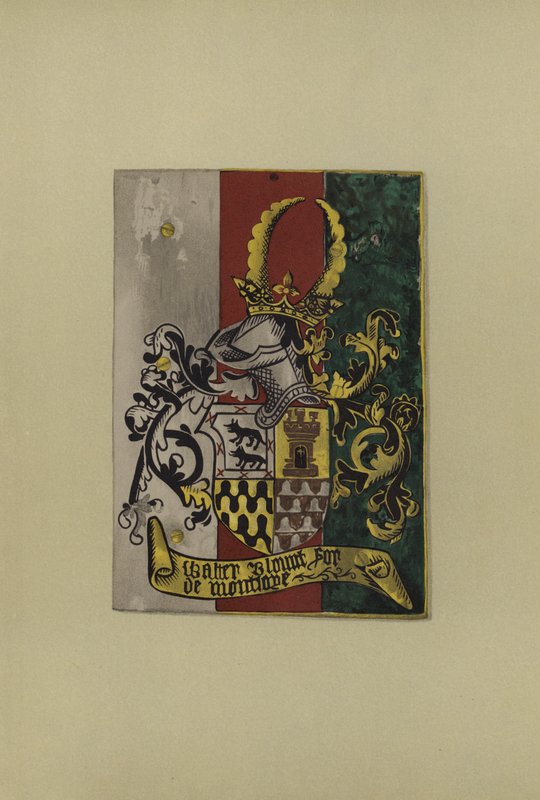 Sir Walter Blount, lord Mountjoy, 1472-1474 (chromolitho) autorstwa William St John Hope