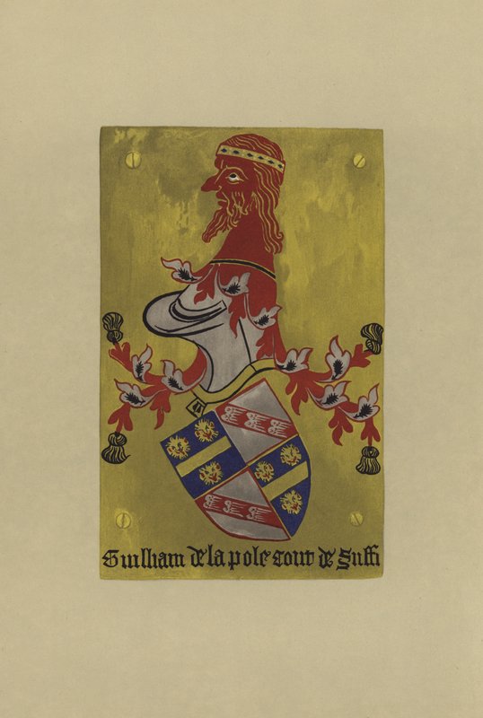 Sir William de la Pole, hrabia Dreux, hrabia Pembroke oraz markiz i książę Suffolk, 1421-1450 (chromolitho) autorstwa William St John Hope