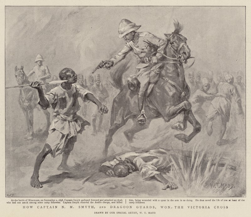 Jak kapitan N M Smyth, 2nd Dragoon Guards, zdobył Krzyż Wiktorii autorstwa William T. Maud
