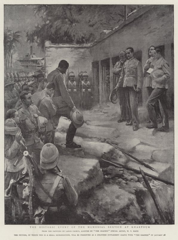 Pamięci Gordona, Wydarzenie Historyczne Nabożeństwa Pamięci w Chartumie autorstwa William T. Maud