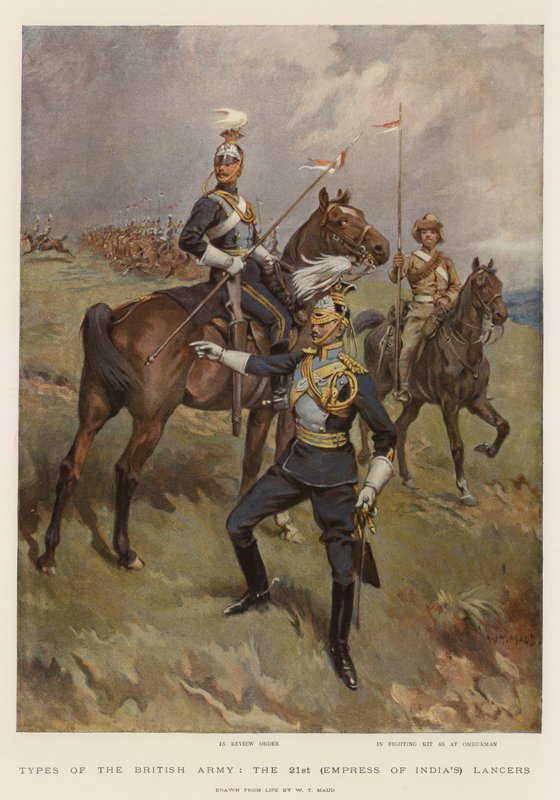 Rodzaje armii brytyjskiej, 21. (Cesarzowa Indii) Ułanów autorstwa William T. Maud