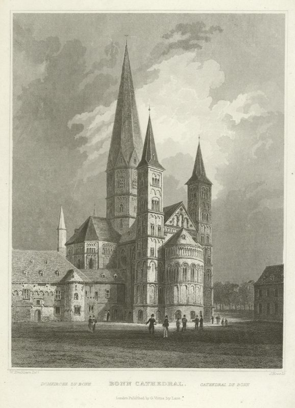 Katedra w Bonn autorstwa William Tombleson