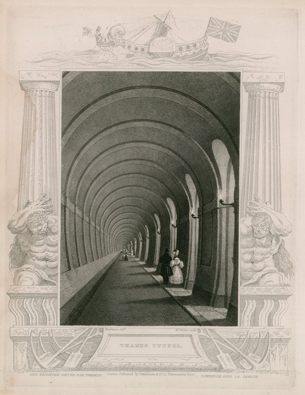 Tunel Tamizy autorstwa William Tombleson
