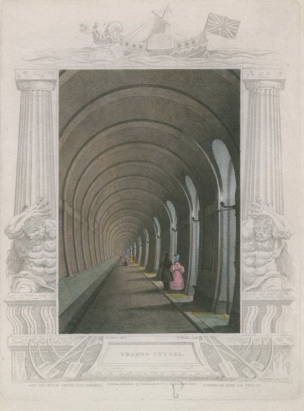 Tunel Tamizy autorstwa William Tombleson