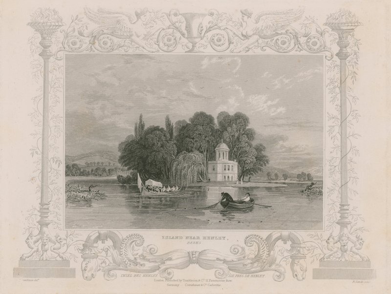 Zobacz w pobliżu Henley autorstwa William Tombleson