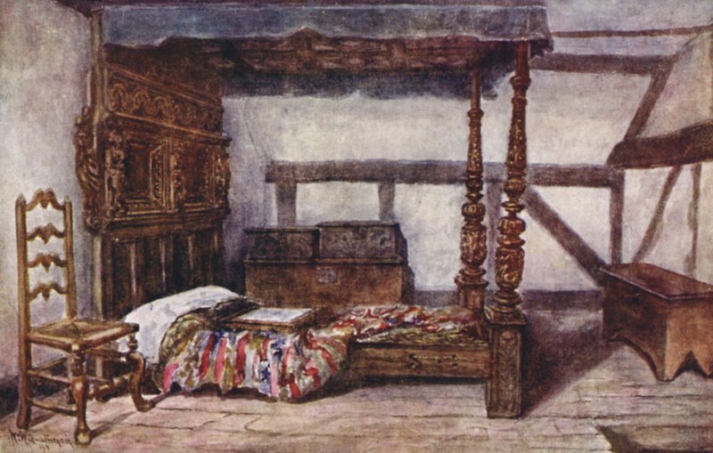 Anne Hathaways Cottage, Stratford-upon-Avon autorstwa William W. Quatremain