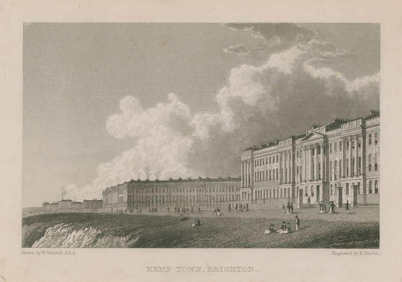 Ogólny widok na Kemp Town w Brighton autorstwa William Westall
