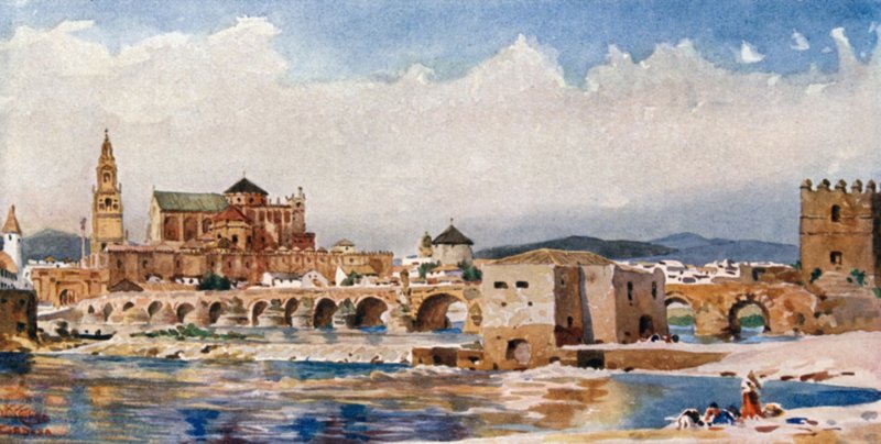 Cordoba, most (kolor lito) autorstwa William Wiehe Collins