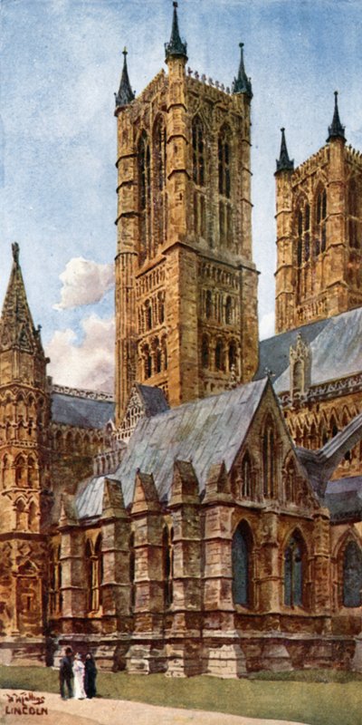 Lincoln, West Towers (kolor lito) autorstwa William Wiehe Collins