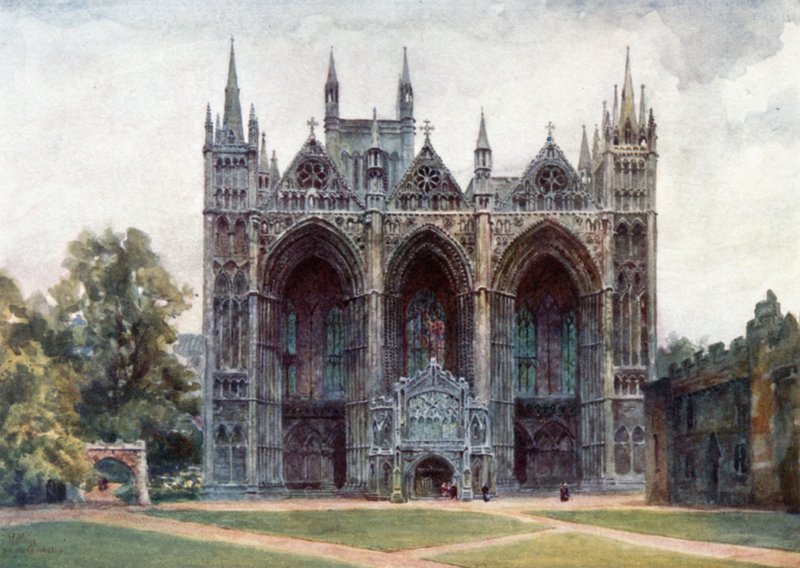 Peterborough, Front Zachodni (kolor lito) autorstwa William Wiehe Collins