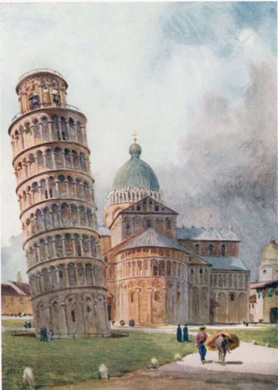 Pizie. Campanile i Duomo (kolor lito) autorstwa William Wiehe Collins