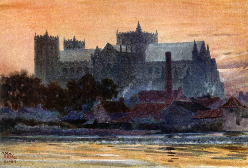 Ripon, Katedra (kolor lito) autorstwa William Wiehe Collins