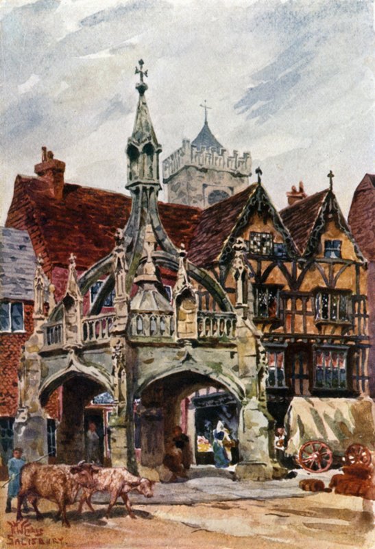 Salisbury, krzyż targowy (kolor lito) autorstwa William Wiehe Collins