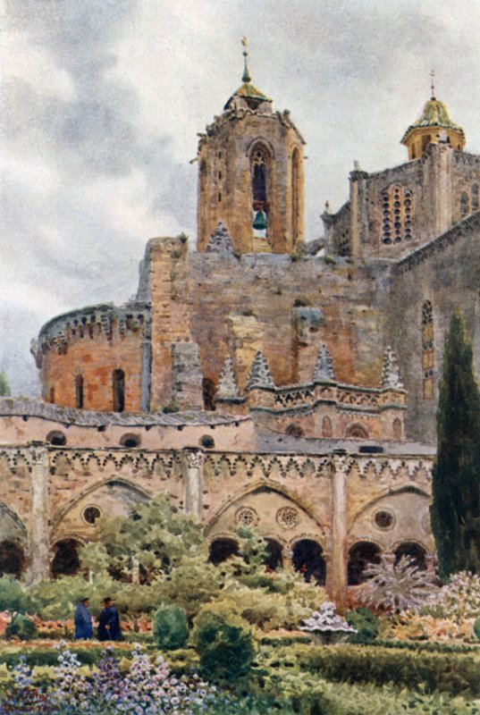 Tarragona, the Cloisters (kolor lito) autorstwa William Wiehe Collins