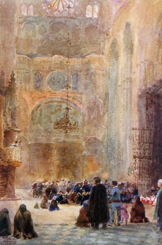 Toledo, południowy transept (kolor lito) autorstwa William Wiehe Collins