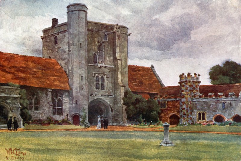 Winchester, St. Cross (colour litho)   1412821   pl       polish Successfully Translated  Original: The Actors Ichikawa Danjuro I right 1660-1704 and Nakamura Denkuro II..., late 18th century. Translat: The Actors Ichikawa Danjuro I right 1660-1704 and Nak autorstwa William Wiehe Collins