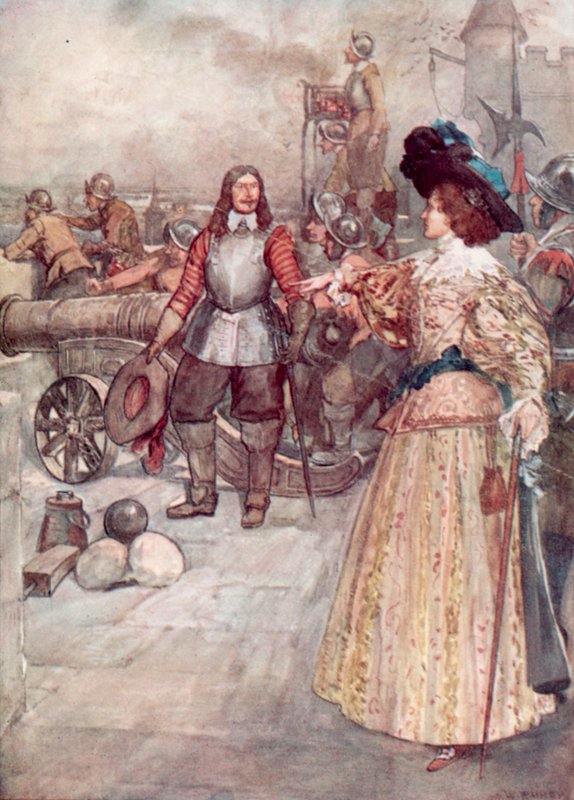 Mademoiselle De Montpensier strzelająca z armaty autorstwa William after Rainey