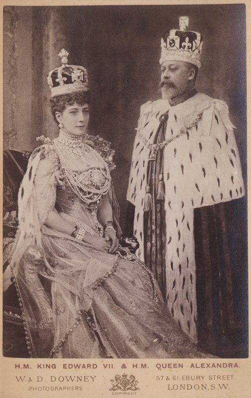 Królowa Aleksandra i król Edward VII autorstwa William and Daniel Downey