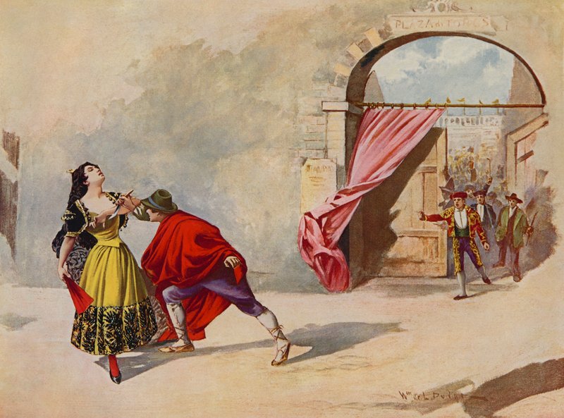 Carmen, akt IV scena ii autorstwa William de Leftwich Dodge