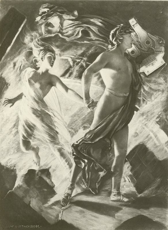 Orfeusz i Eurydyka, akt IV scena I (wklęsłodruk) autorstwa William de Leftwich Dodge