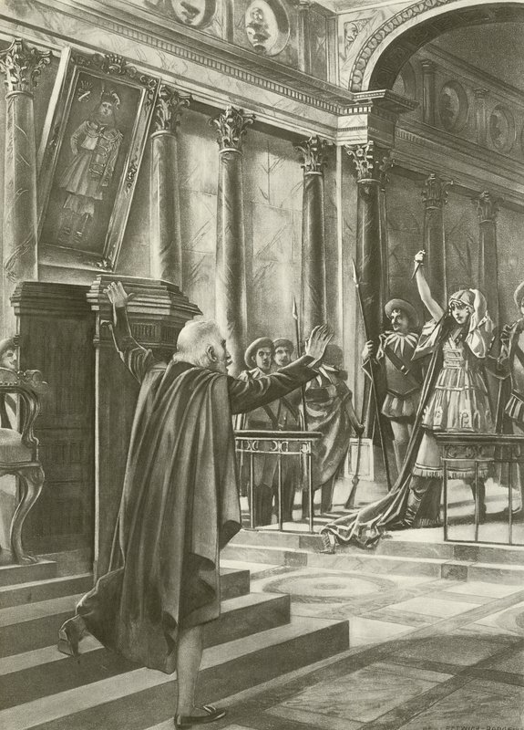 Bohema, akt II scena iv (wklęsłodruk) autorstwa William de Leftwich Dodge