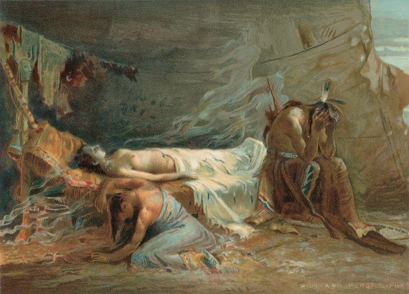 Śmierć Minnehaha autorstwa William de Leftwich Dodge