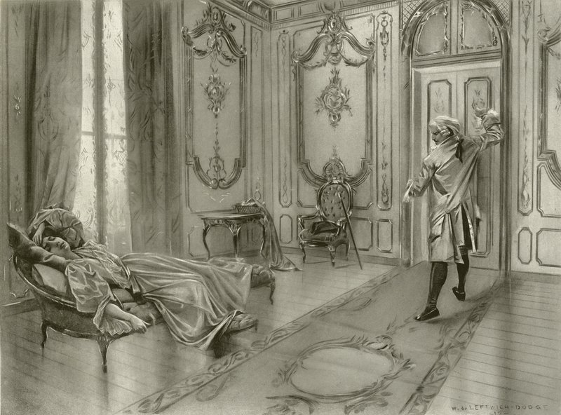 Wesele Figara, akt I, scena IX (wklęsłodruk) autorstwa William de Leftwich Dodge