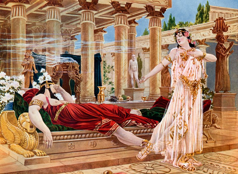 Królowa Saby, akt IV, scena x autorstwa William de Leftwich Dodge