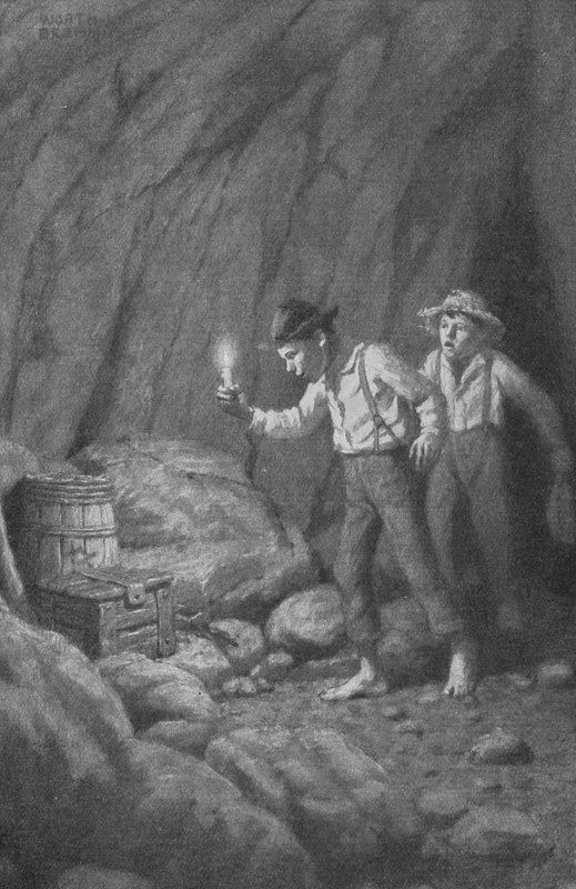 "Mój Boże, Huck, spójrz tutaj!" wykrzyknął Tomek (lito) autorstwa Worth Brehm