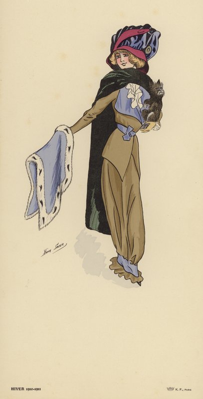 Moda zimowa 1910-1911 autorstwa Xavier Sager