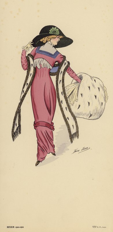 Moda zimowa 1910-1911 autorstwa Xavier Sager