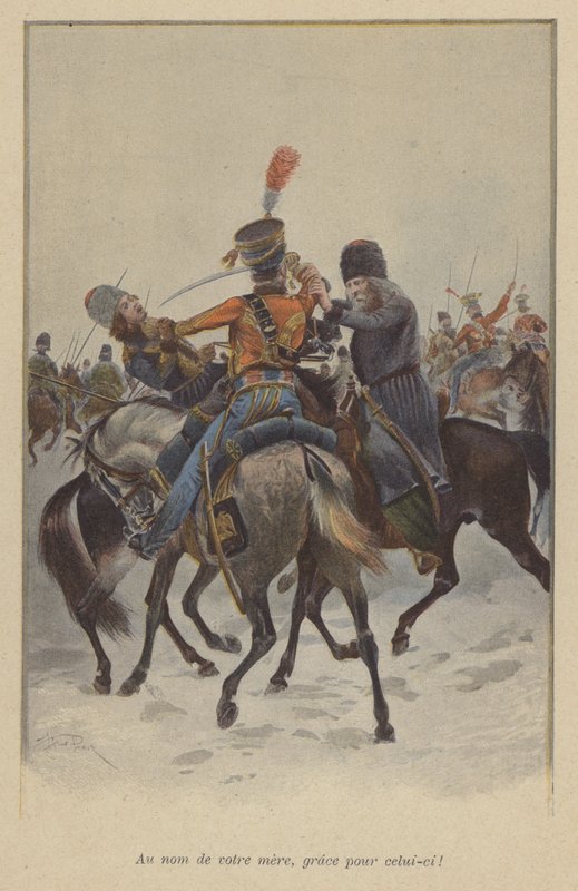 Zaangażowanie kawalerii podczas inwazji Napoleona na Rosję, 1812 autorstwa after Paris