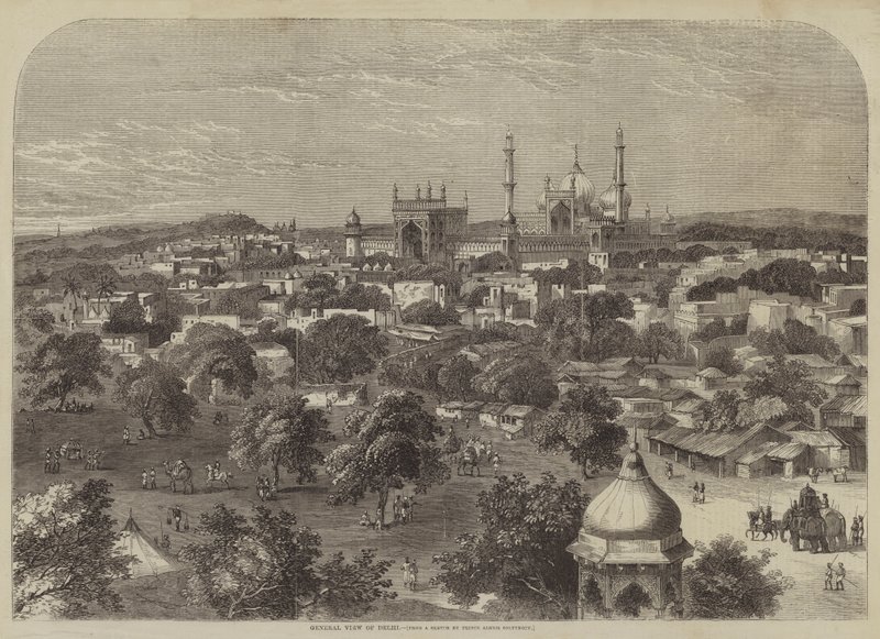 Widok ogólny Delhi autorstwa after A. Soltykoff