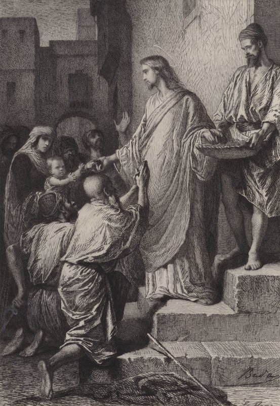 Jałmużna autorstwa after Albert Robida