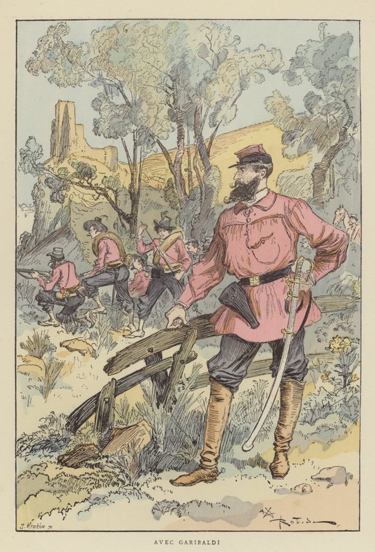 Z Garibaldi autorstwa after Albert Robida