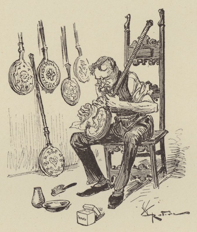 Miski na łóżka autorstwa after Albert Robida