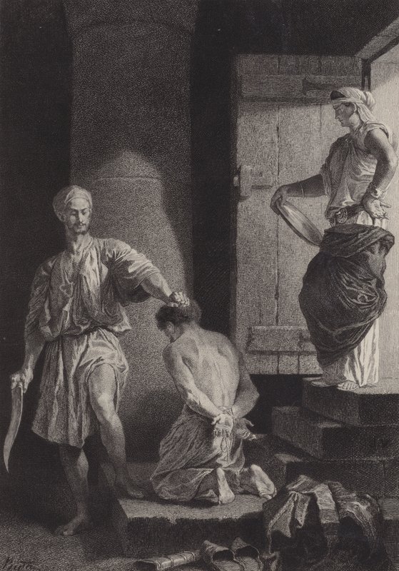 Ścięcie Jana Chrzciciela autorstwa after Albert Robida