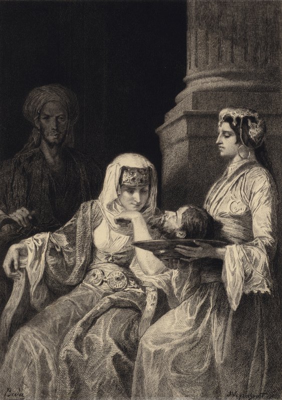 Herodiada i Głowa Jana Chrzciciela autorstwa after Albert Robida