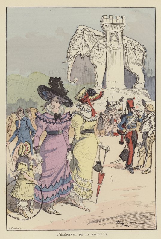 Słoń Bastylii autorstwa after Albert Robida