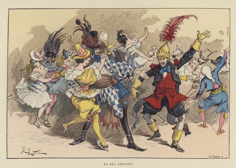 Bal Chicard autorstwa after Albert Robida