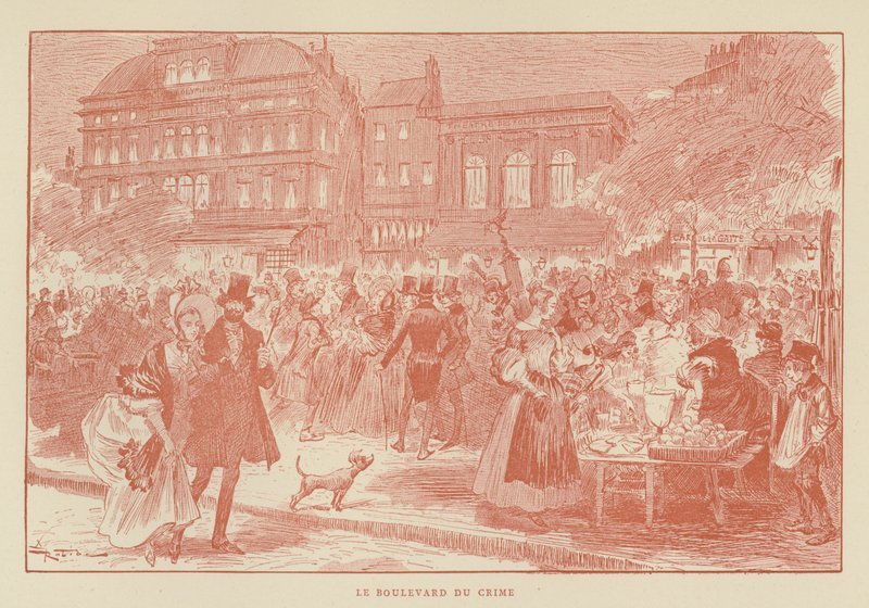 Bulwar Zbrodni autorstwa after Albert Robida
