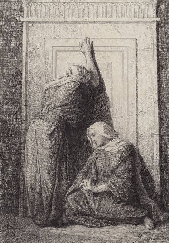 Maria Magdalena i druga Maria autorstwa after Albert Robida