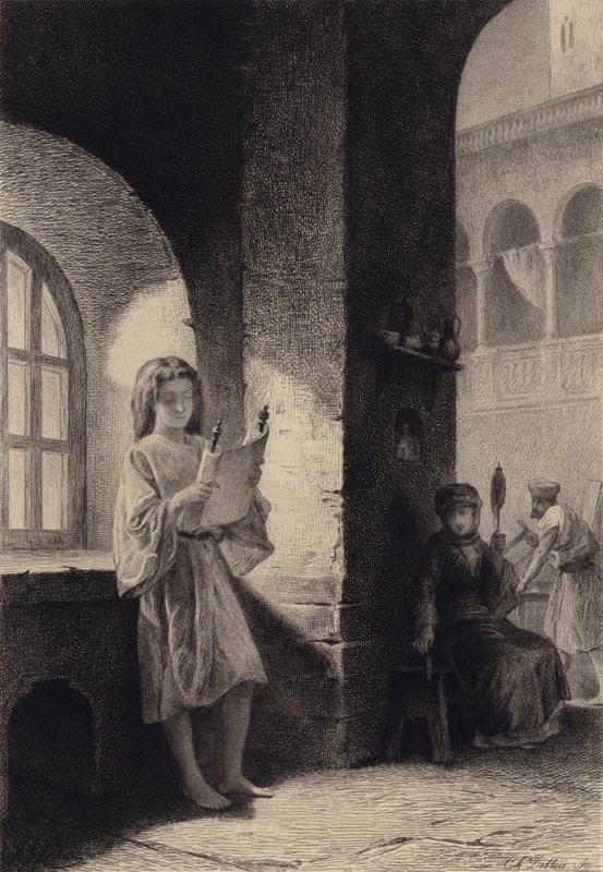 Dzieciątko Jezus autorstwa after Albert Robida