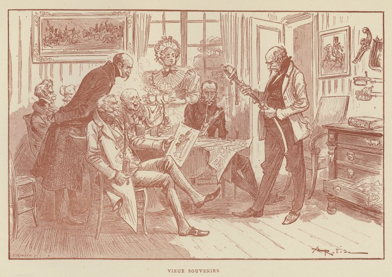Stare wspomnienia autorstwa after Albert Robida