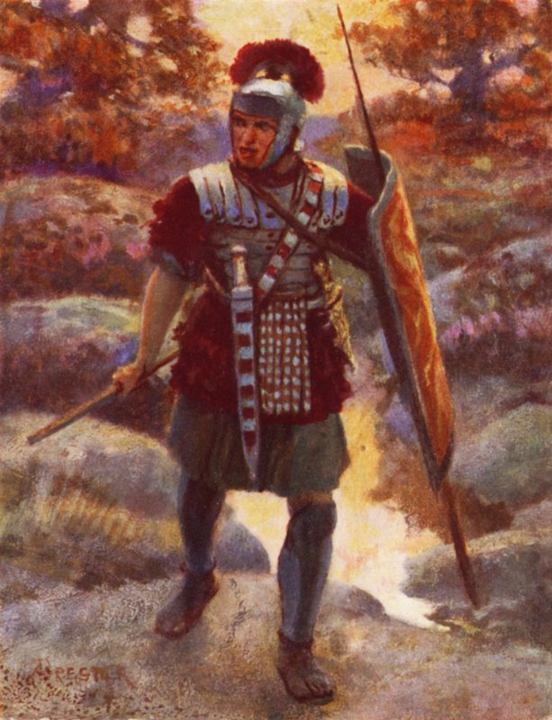 Centurion w marcu autorstwa after Amedee Forestier
